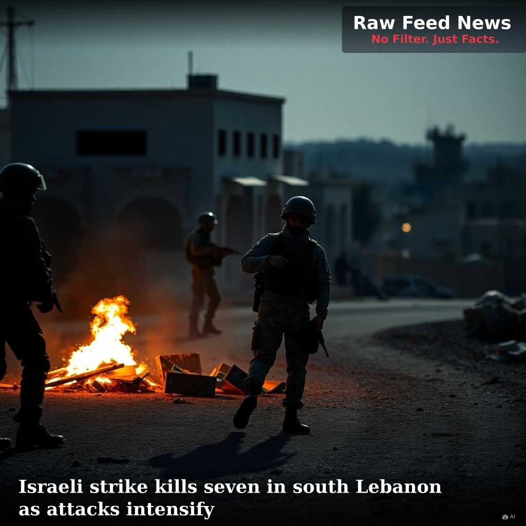 Israeli strike kills seven in south Lebanon as attacks intensify