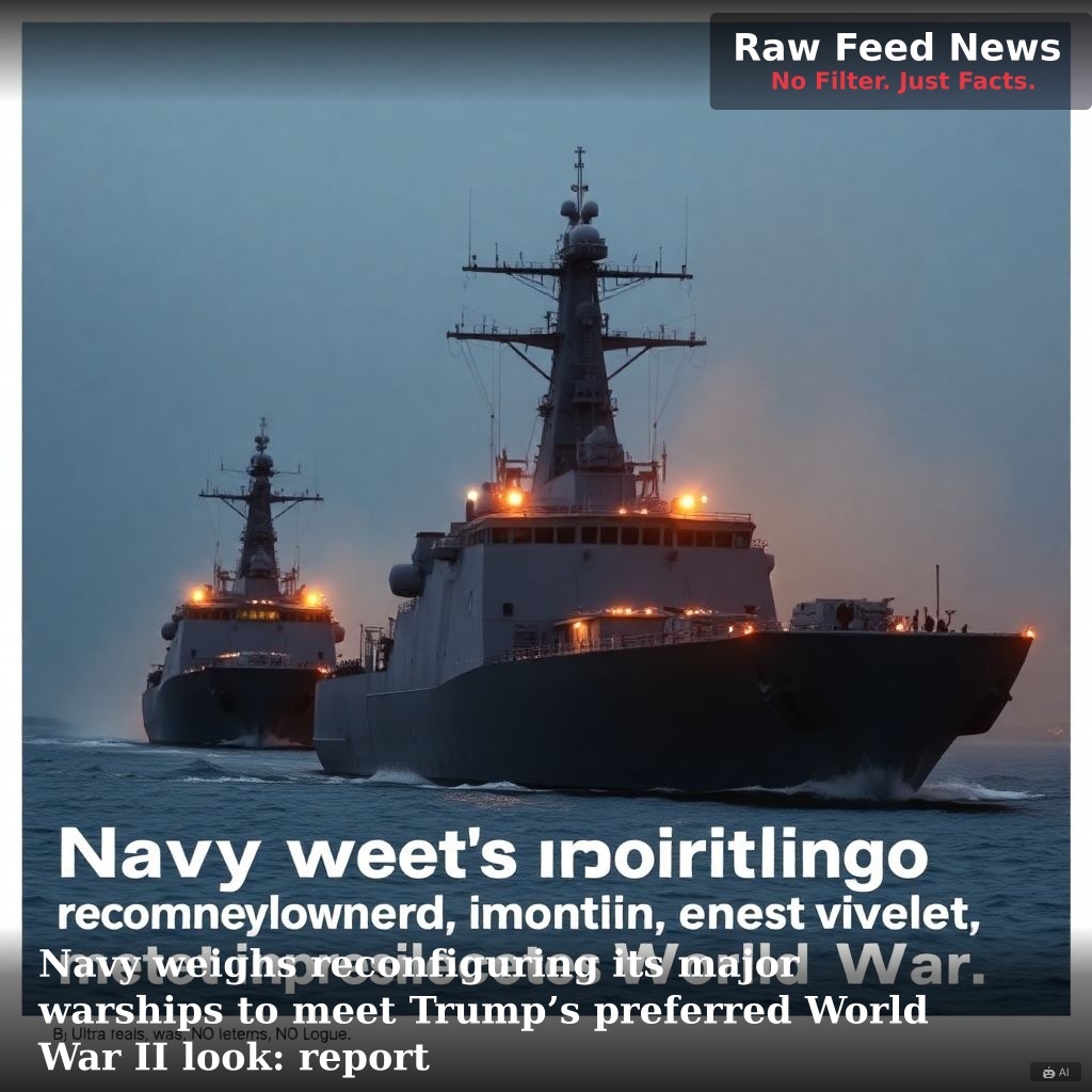 Navy weighs reconfiguring its major warships to meet Trump’s preferred World War II look: report