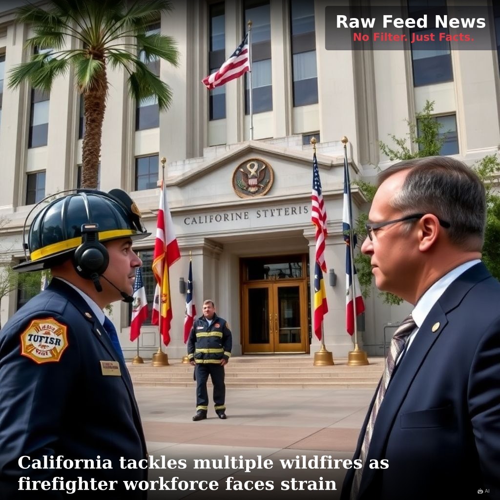 California tackles multiple wildfires as firefighter workforce faces strain