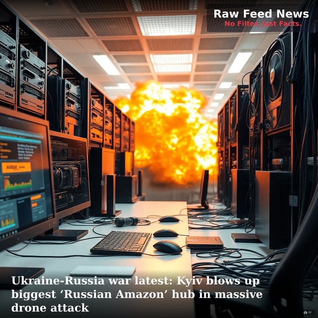 Ukraine-Russia war latest: Kyiv blows up biggest ‘Russian Amazon’ hub in massive drone attack