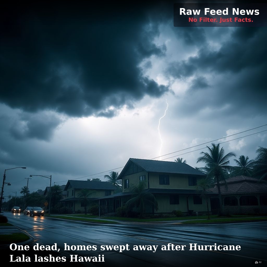 One dead, homes swept away after Hurricane Lala lashes Hawaii