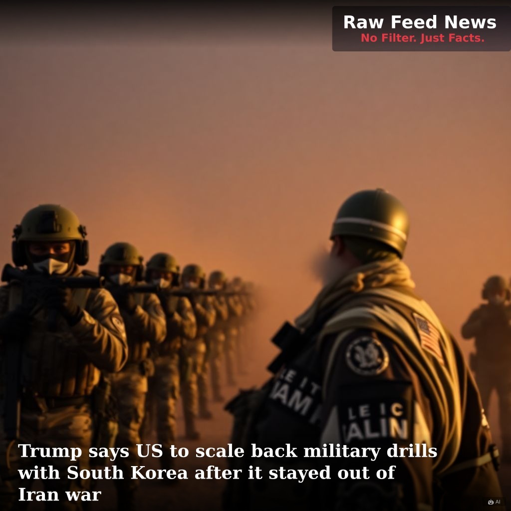 Trump says US to scale back military drills with South Korea after it stayed out of Iran war