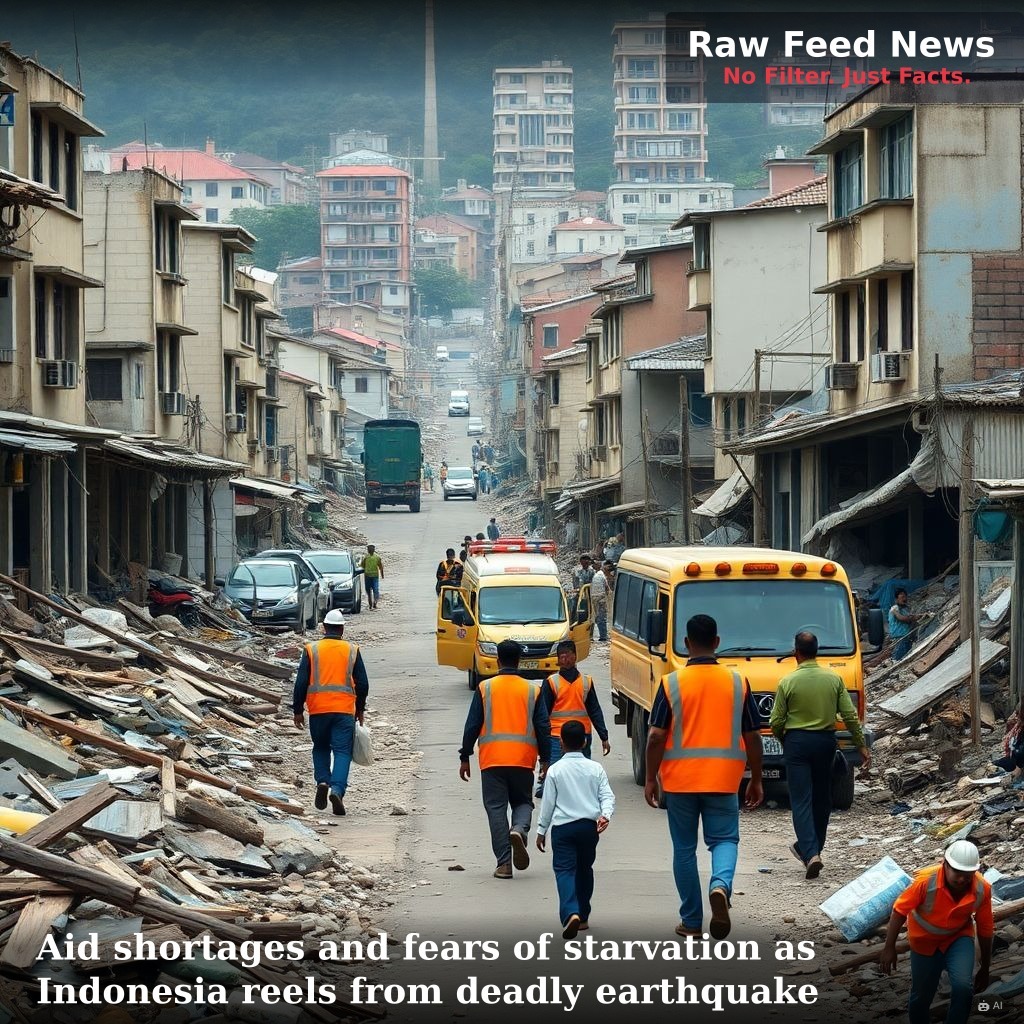 Aid shortages and fears of starvation as Indonesia reels from deadly earthquake