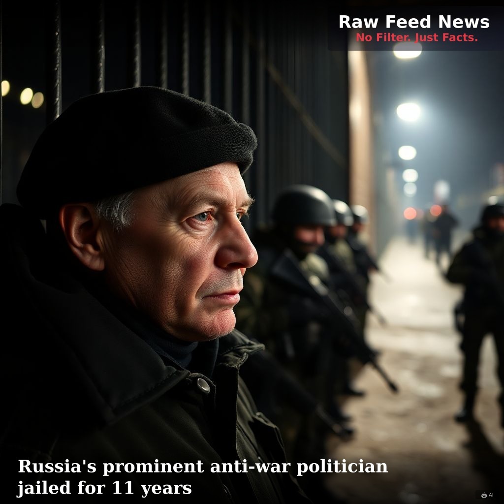 Russia's prominent anti-war politician jailed for 11 years