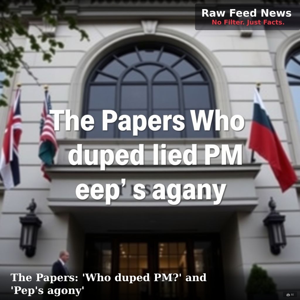 The Papers: 'Who duped PM?' and 'Pep's agony'