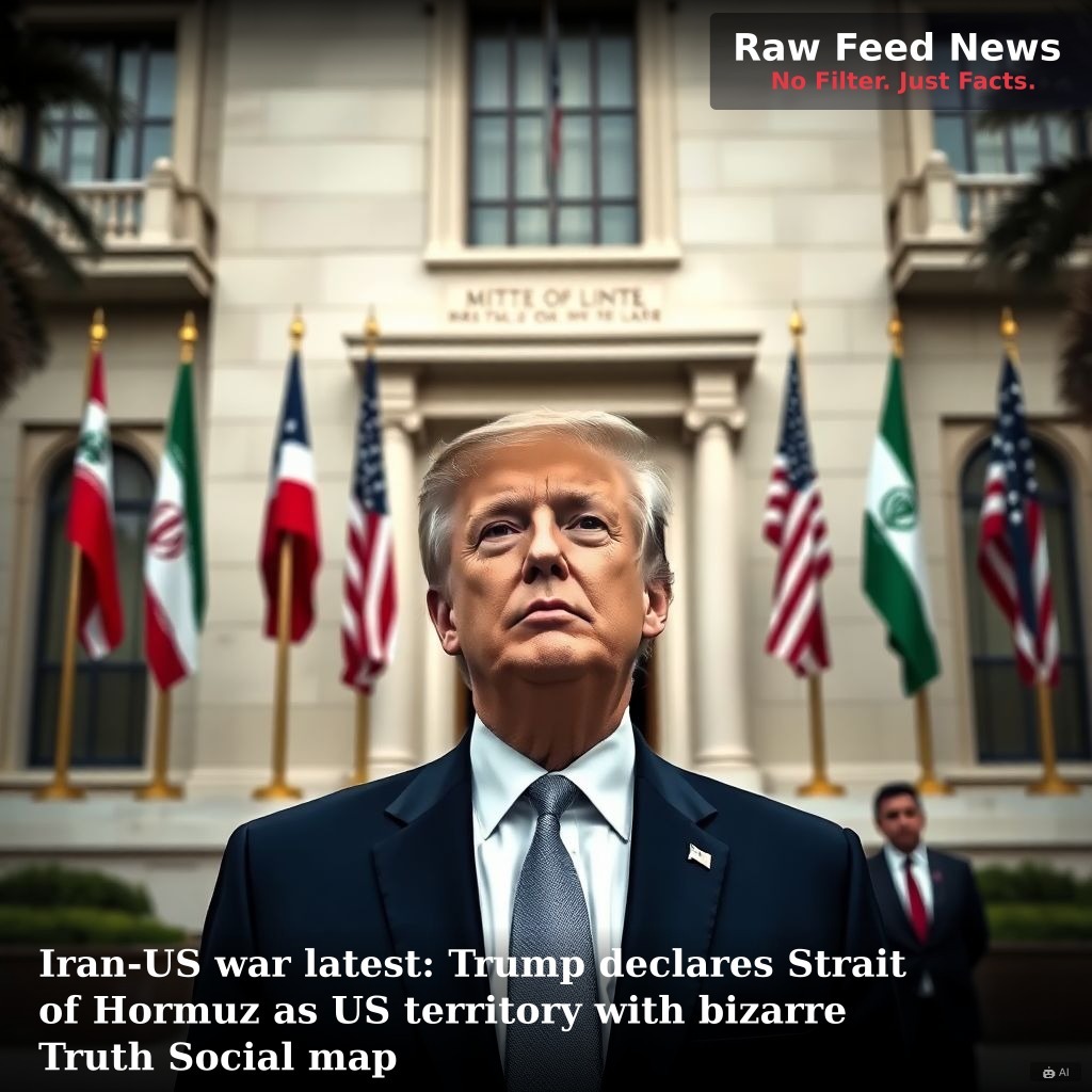 Iran-US war latest: Trump declares Strait of Hormuz as US territory with bizarre Truth Social map