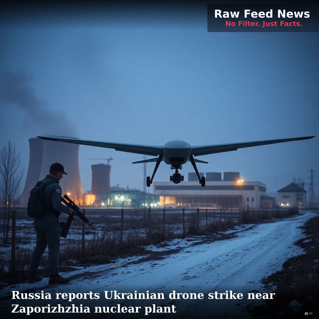 Russia reports Ukrainian drone strike near Zaporizhzhia nuclear plant