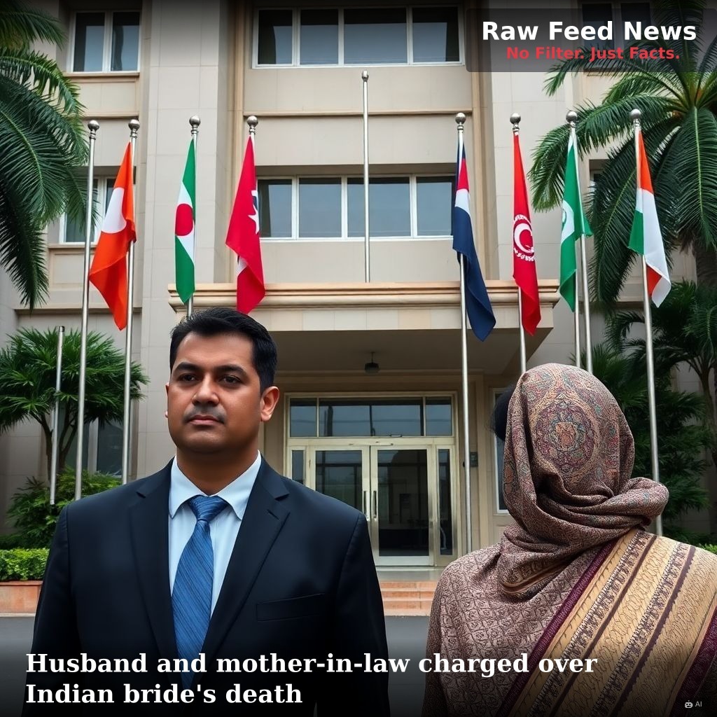 Husband and mother-in-law charged over Indian bride's death