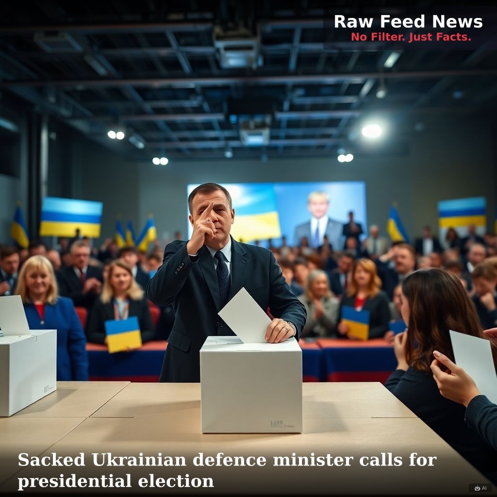 Sacked Ukrainian defence minister calls for presidential election