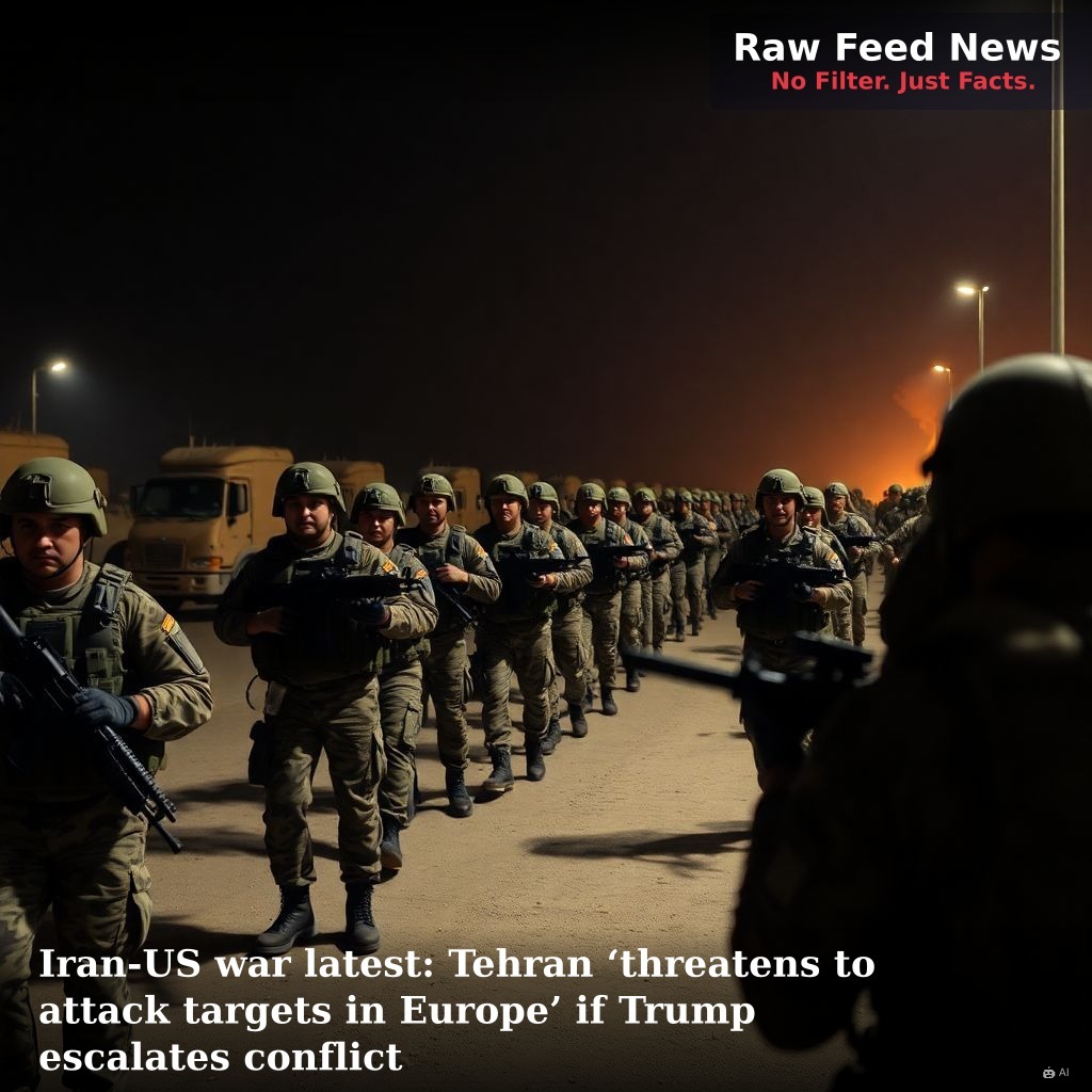 Iran-US war latest: Tehran ‘threatens to attack targets in Europe’ if Trump escalates conflict