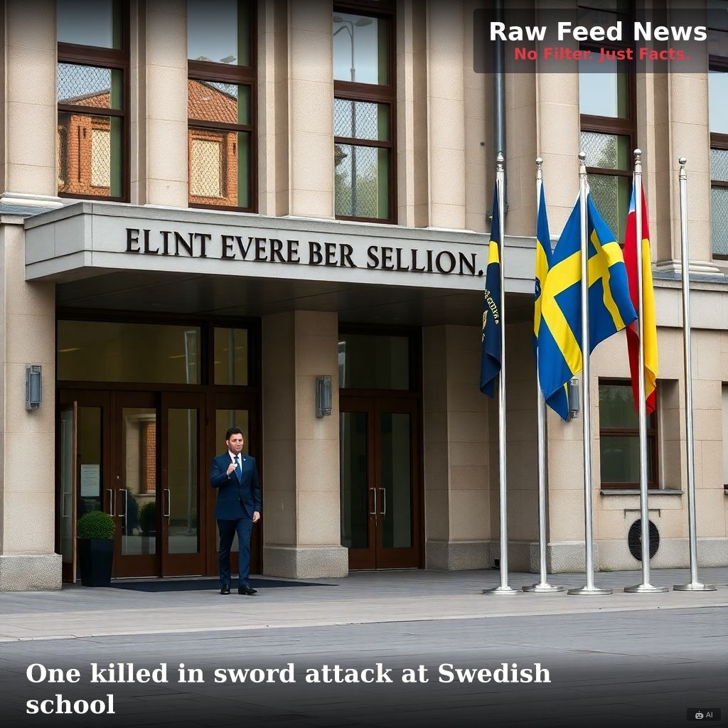 One killed in sword attack at Swedish school