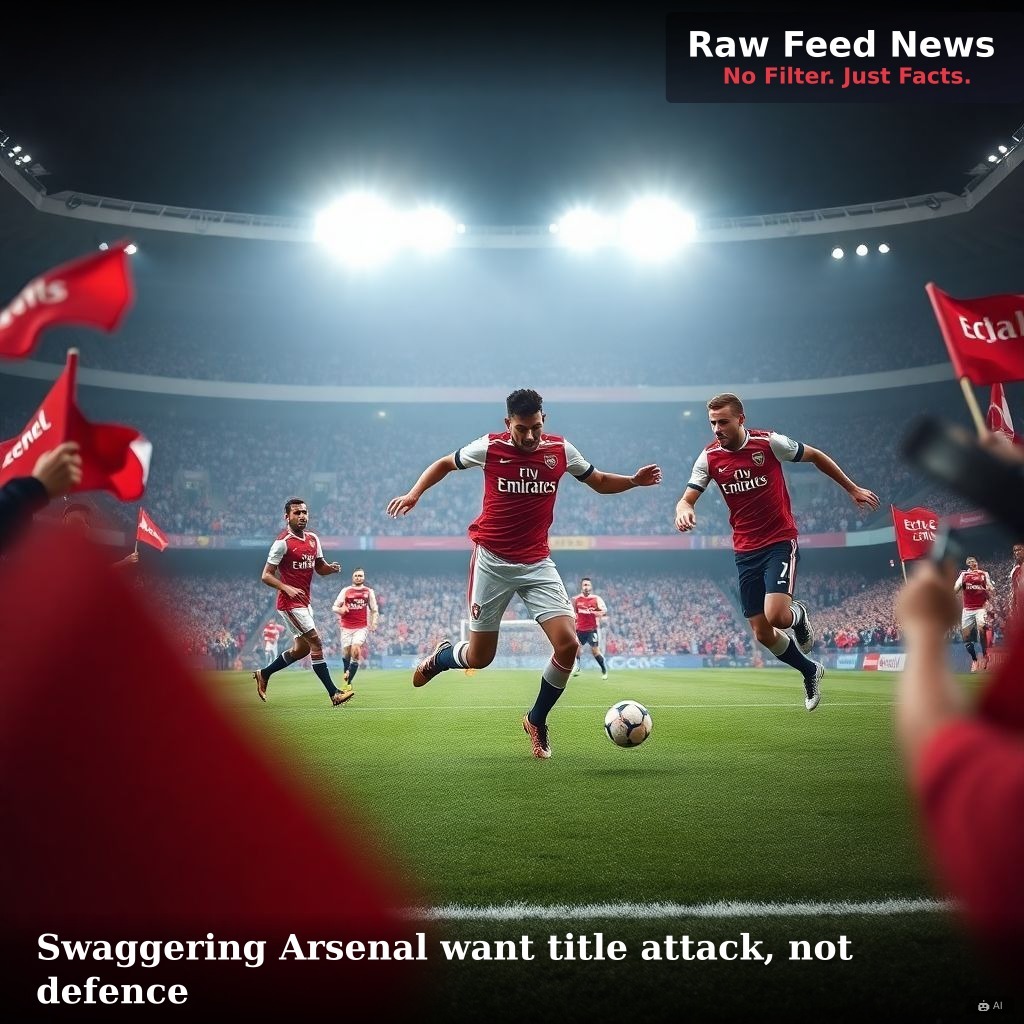 Swaggering Arsenal want title attack, not defence