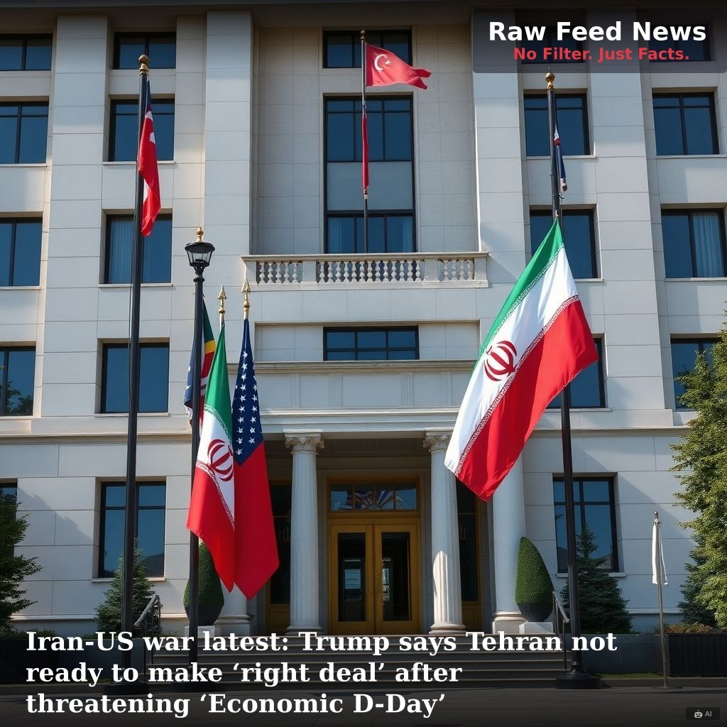 Iran-US war latest: Trump says Tehran not ready to make ‘right deal’ after threatening ‘Economic D-Day’