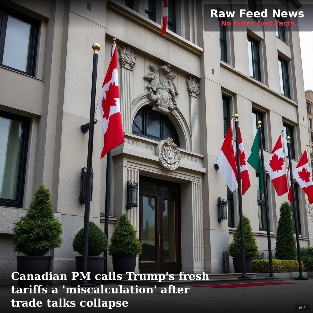 Canadian PM calls Trump's fresh tariffs a 'miscalculation' after trade talks collapse