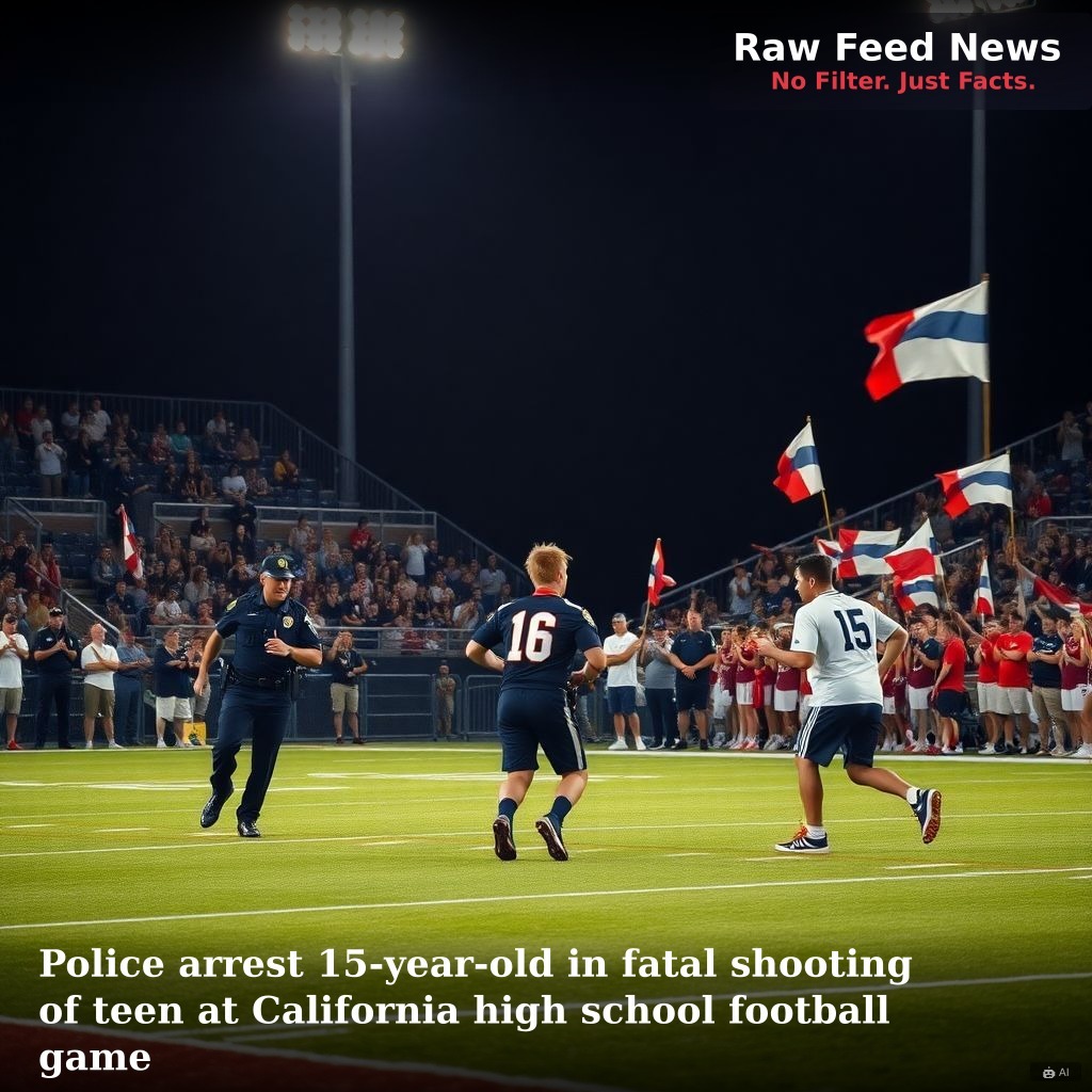 Police arrest 15-year-old in fatal shooting of teen at California high school football game