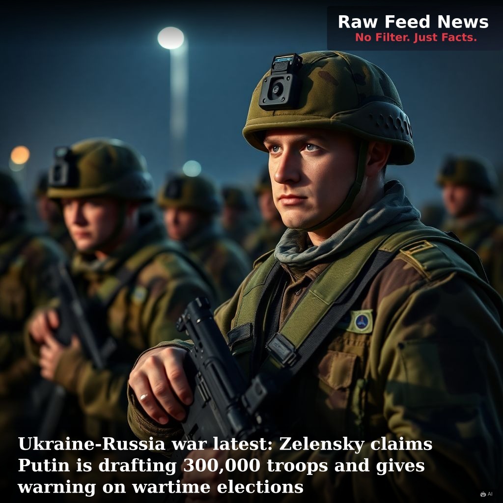 Ukraine-Russia war latest: Zelensky claims Putin is drafting 300,000 troops and gives warning on wartime elections