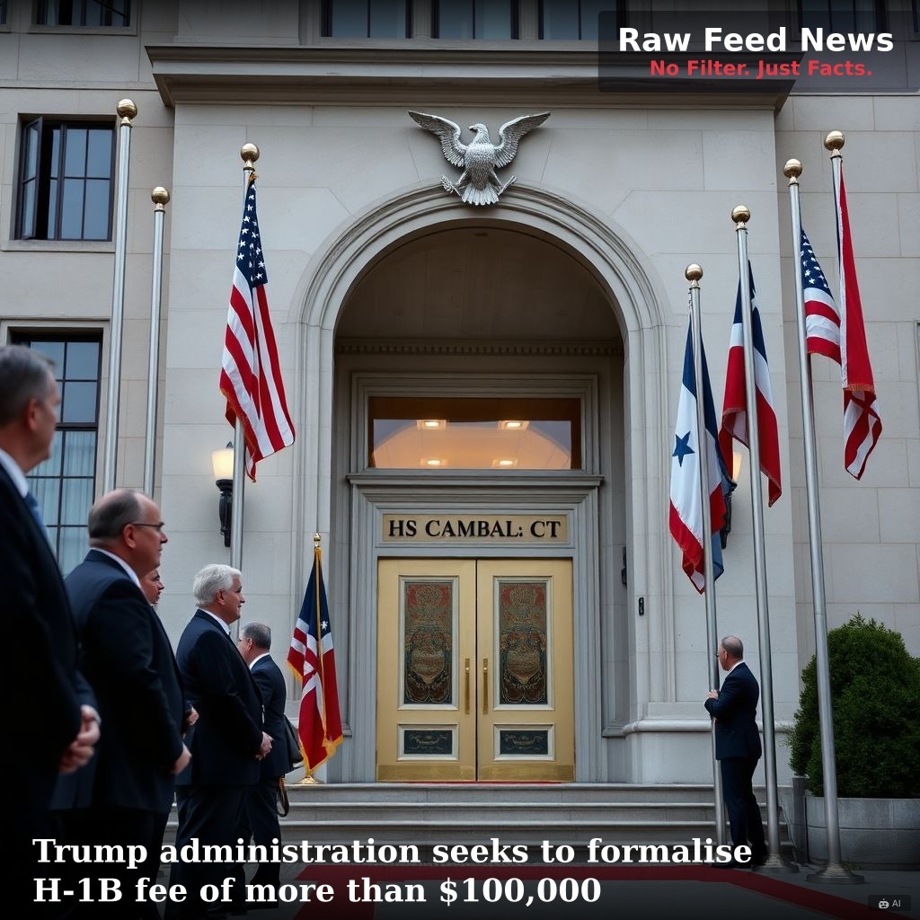 Trump administration seeks to formalise H-1B fee of more than $100,000