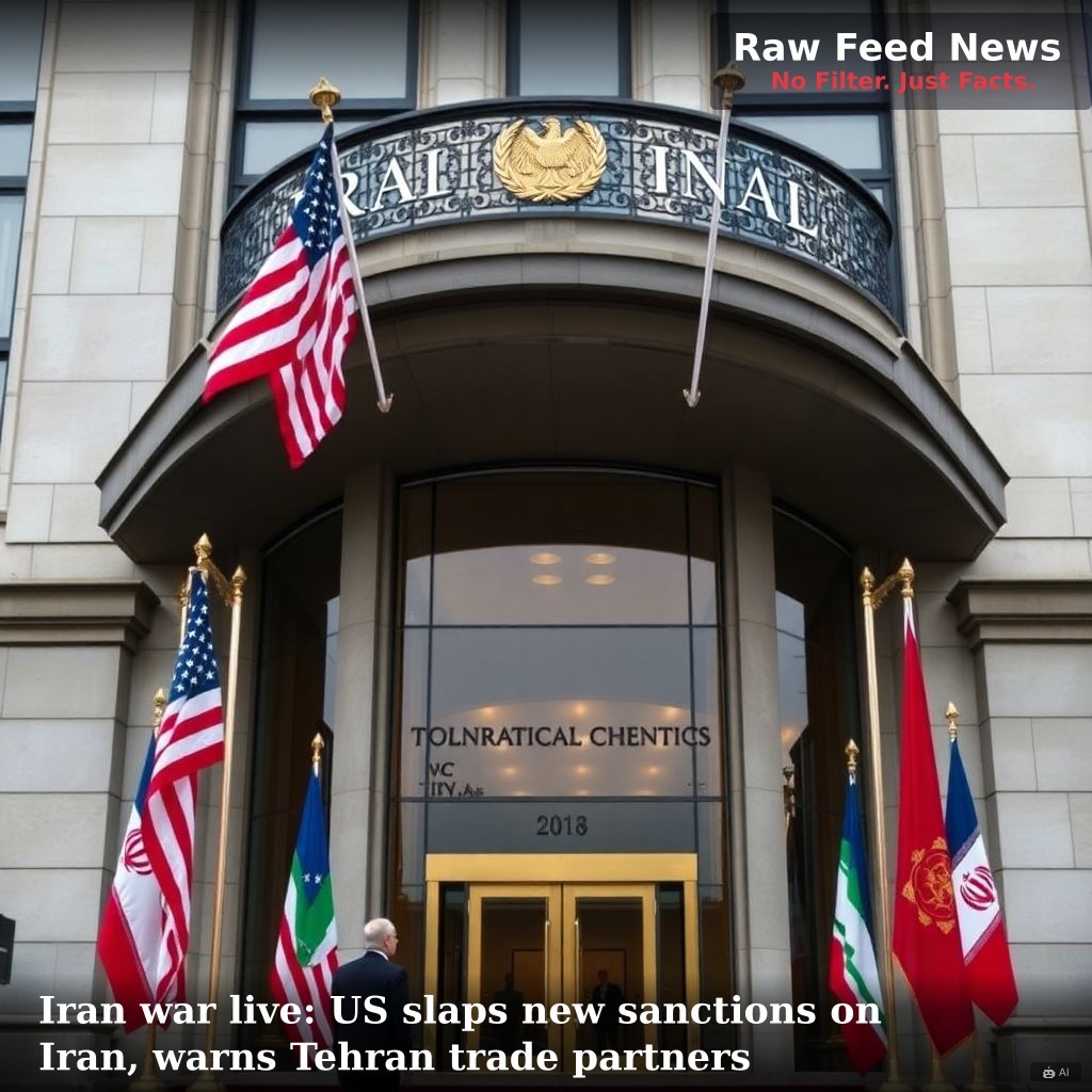 Iran war live: US slaps new sanctions on Iran, warns Tehran trade partners