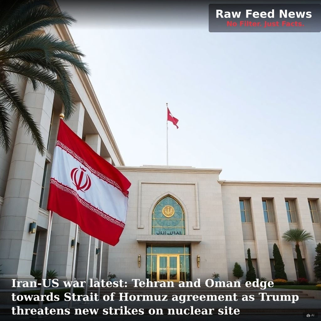 Iran-US war latest: Tehran and Oman edge towards Strait of Hormuz agreement as Trump threatens new strikes on nuclear site