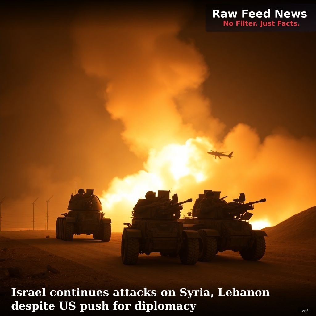 Israel continues attacks on Syria, Lebanon despite US push for diplomacy