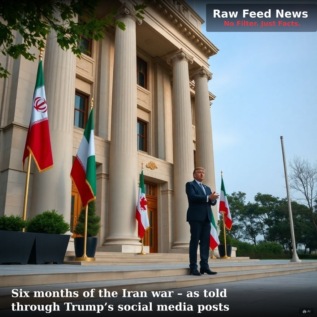 Six months of the Iran war – as told through Trump’s social media posts