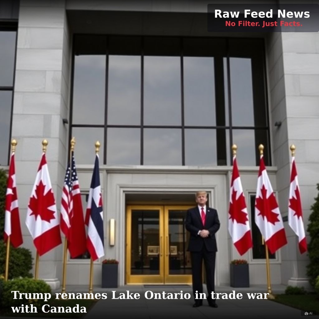 Trump renames Lake Ontario in trade war with Canada