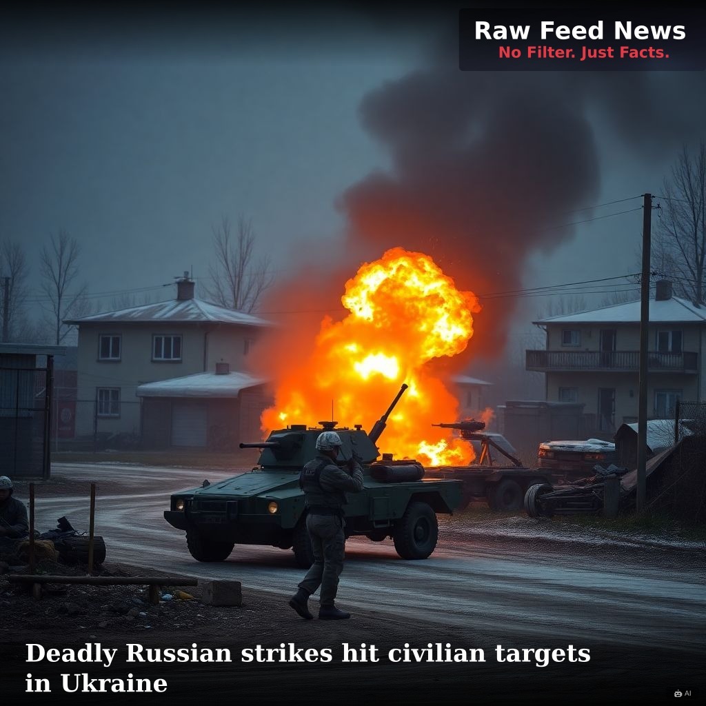 Deadly Russian strikes hit civilian targets in Ukraine