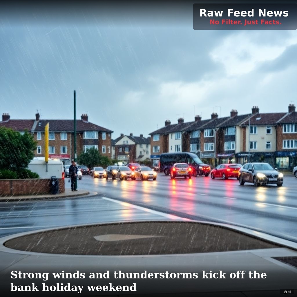 Strong winds and thunderstorms kick off the bank holiday weekend