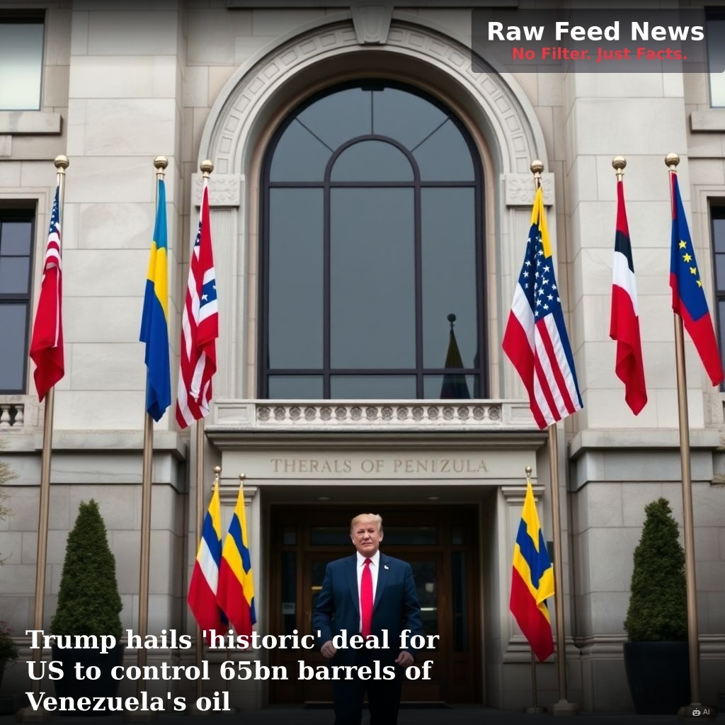 Trump hails 'historic' deal for US to control 65bn barrels of Venezuela's oil