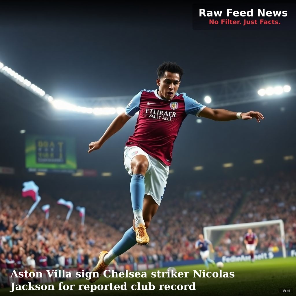 Aston Villa sign Chelsea striker Nicolas Jackson for reported club record