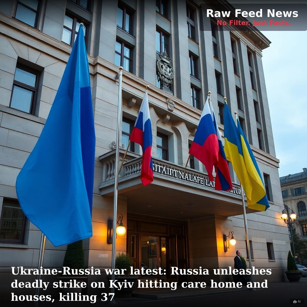 Ukraine-Russia war latest: Russia unleashes deadly strike on Kyiv hitting care home and houses, killing 37
