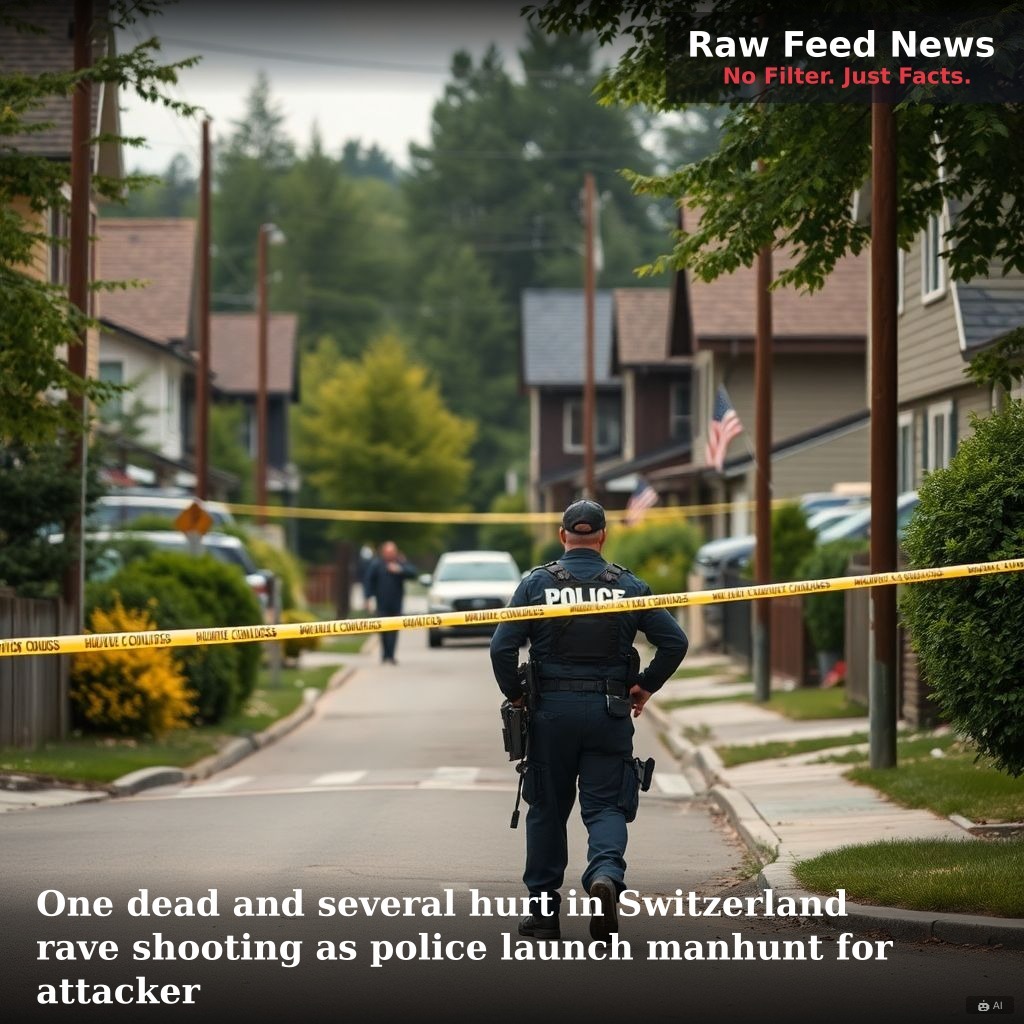 One dead and several hurt in Switzerland rave shooting as police launch manhunt for attacker