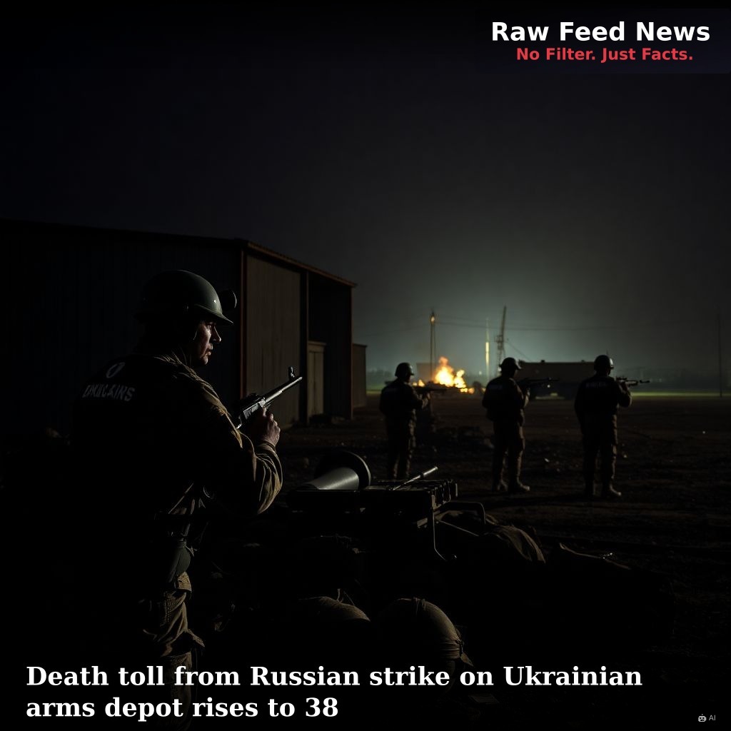 Death toll from Russian strike on Ukrainian arms depot rises to 38