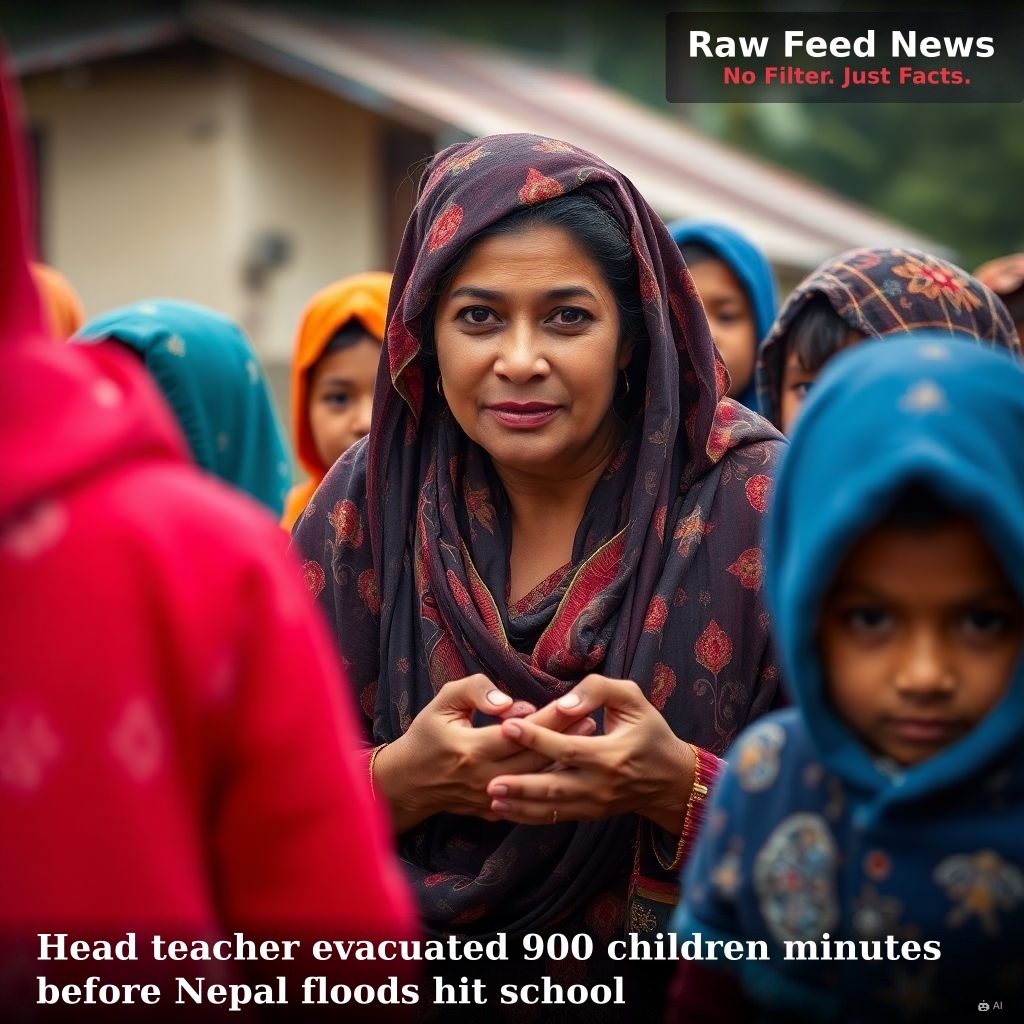 Head teacher evacuated 900 children minutes before Nepal floods hit school