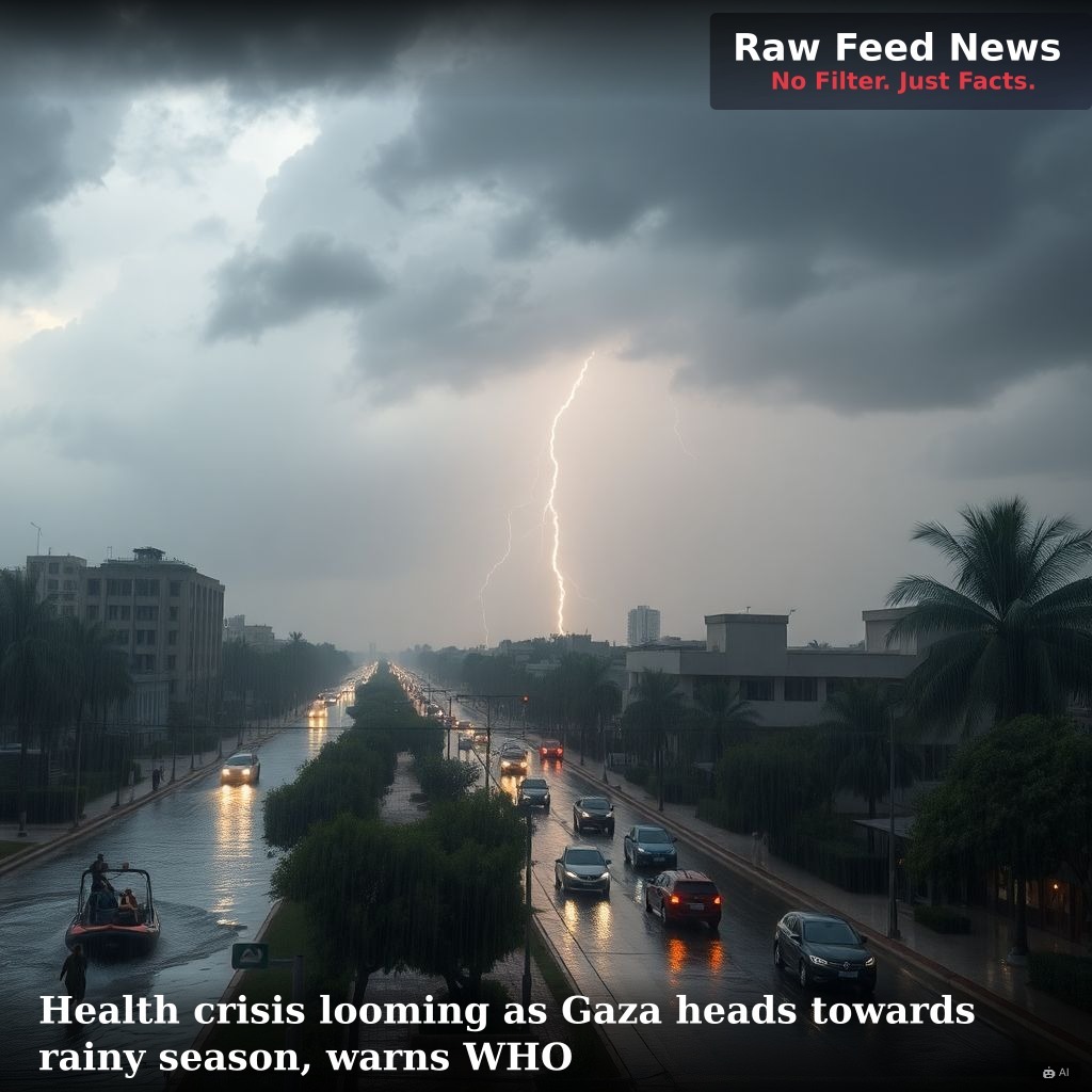 Health crisis looming as Gaza heads towards rainy season, warns WHO