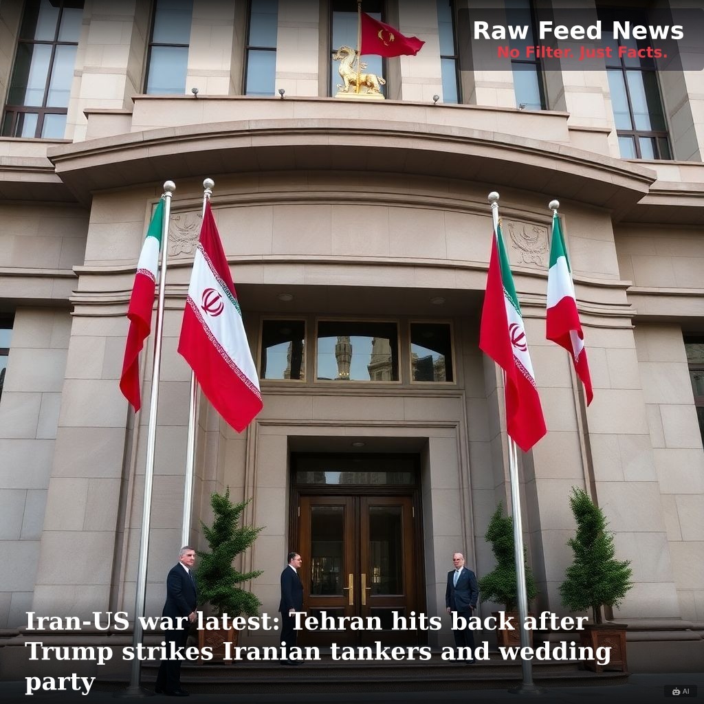 Iran-US war latest: Tehran hits back after Trump strikes Iranian tankers and wedding party