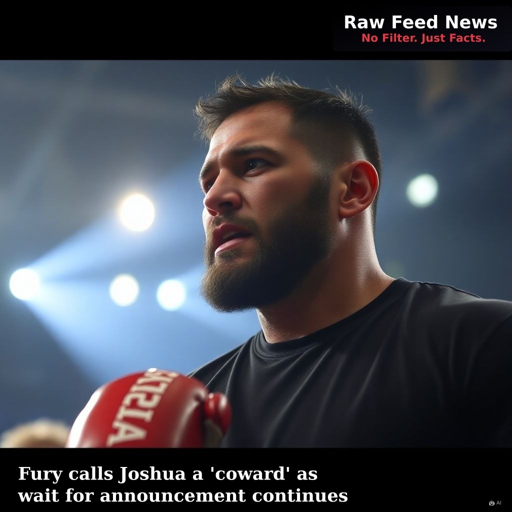 Fury calls Joshua a 'coward' as wait for announcement continues