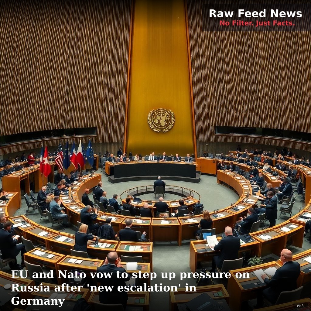 EU and Nato vow to step up pressure on Russia after 'new escalation' in Germany