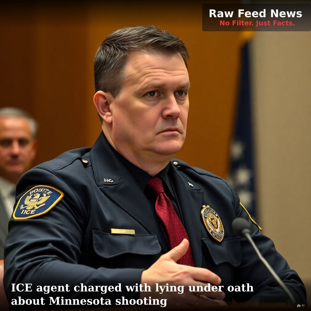 ICE agent charged with lying under oath about Minnesota shooting