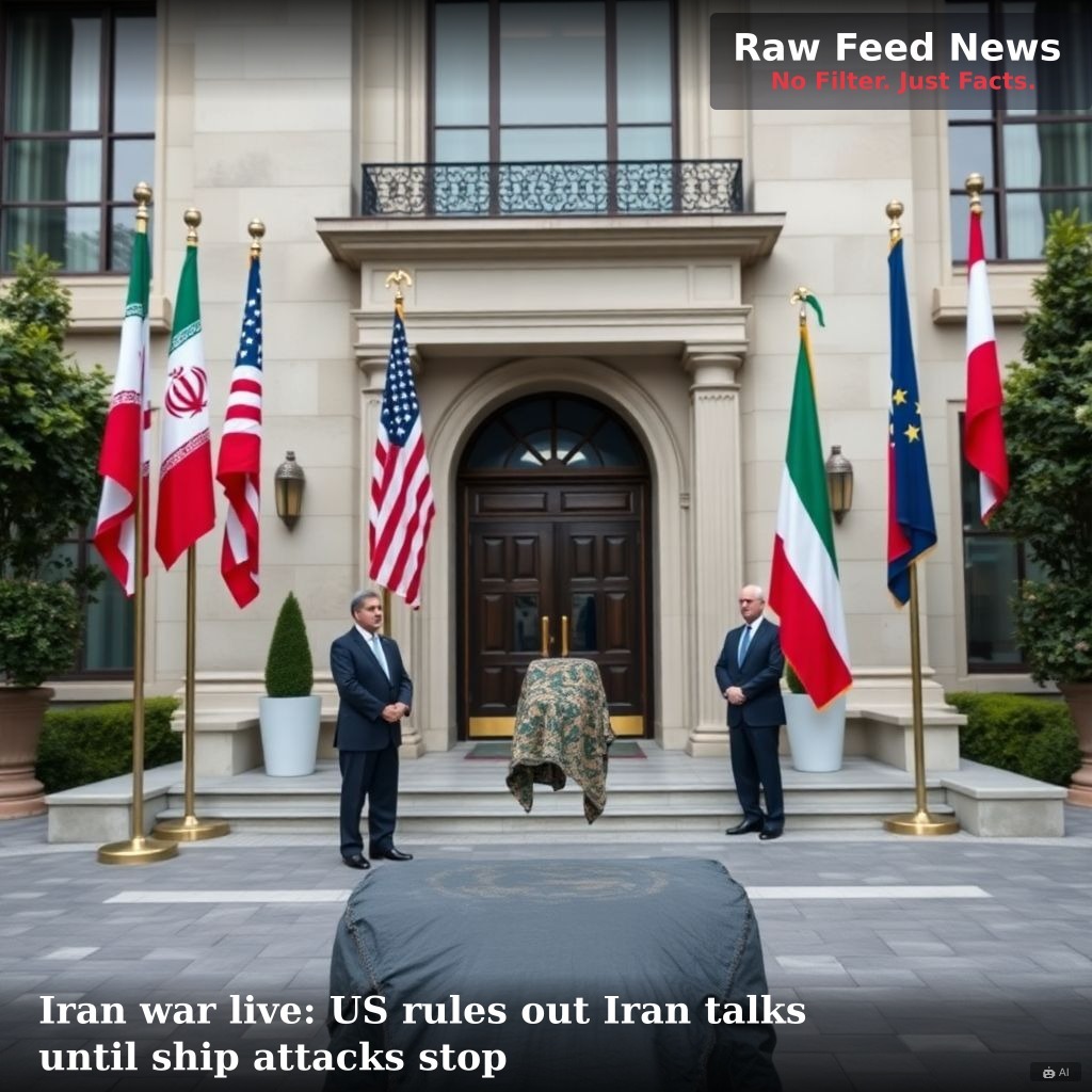 Iran war live: US rules out Iran talks until ship attacks stop