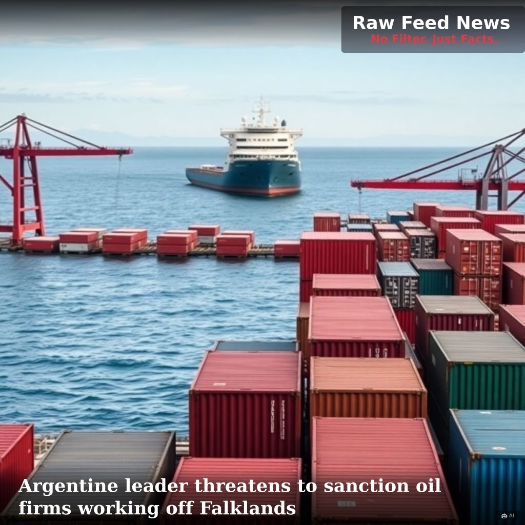 Argentine leader threatens to sanction oil firms working off Falklands