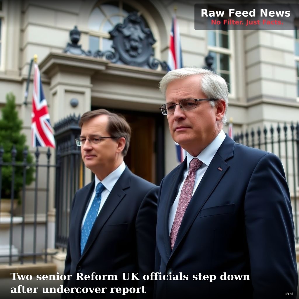 Two senior Reform UK officials step down after undercover report