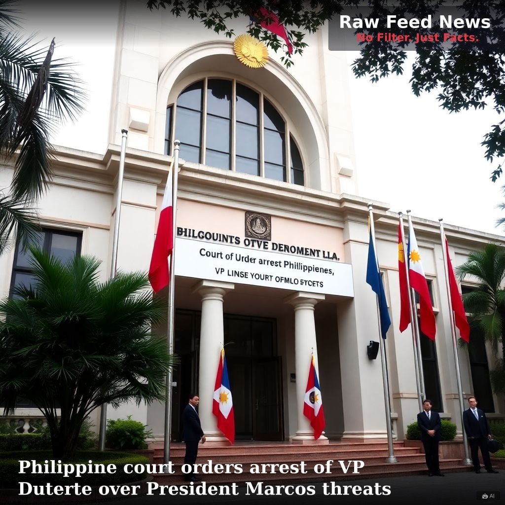 Philippine court orders arrest of VP Duterte over President Marcos threats