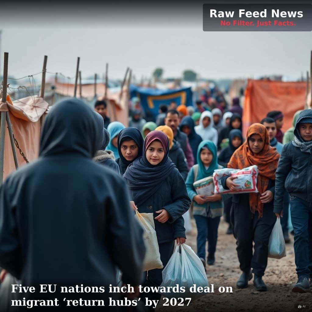 Five EU nations inch towards deal on migrant ‘return hubs’ by 2027