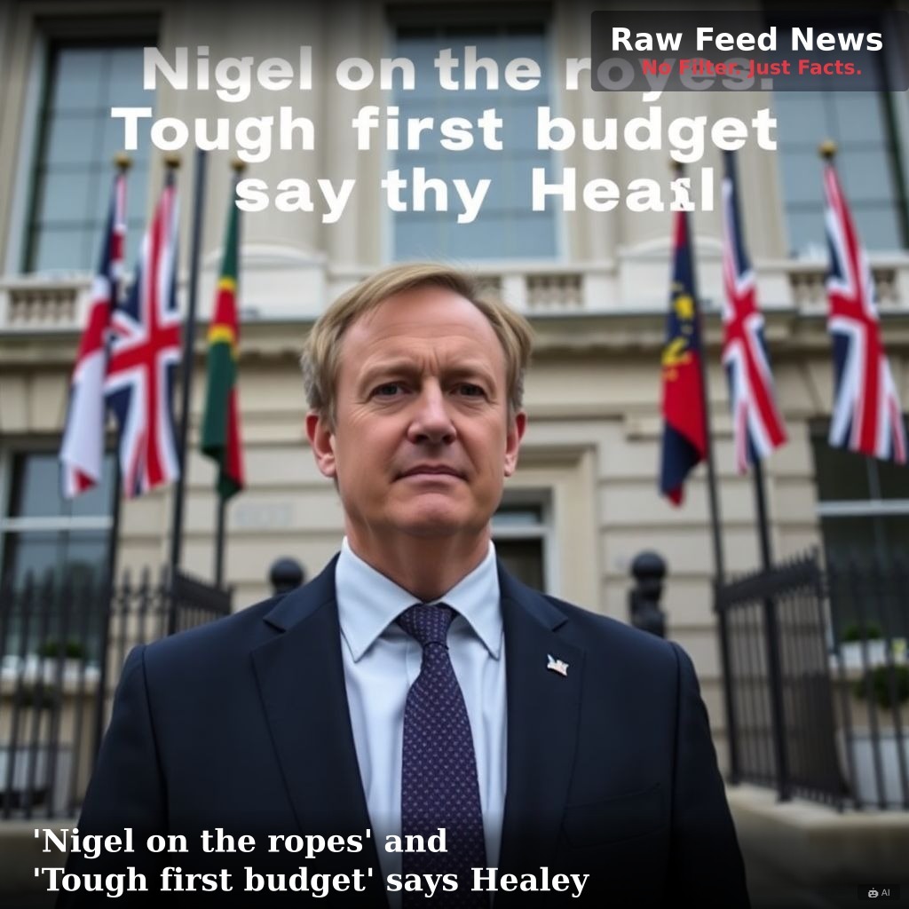 'Nigel on the ropes' and 'Tough first budget' says Healey