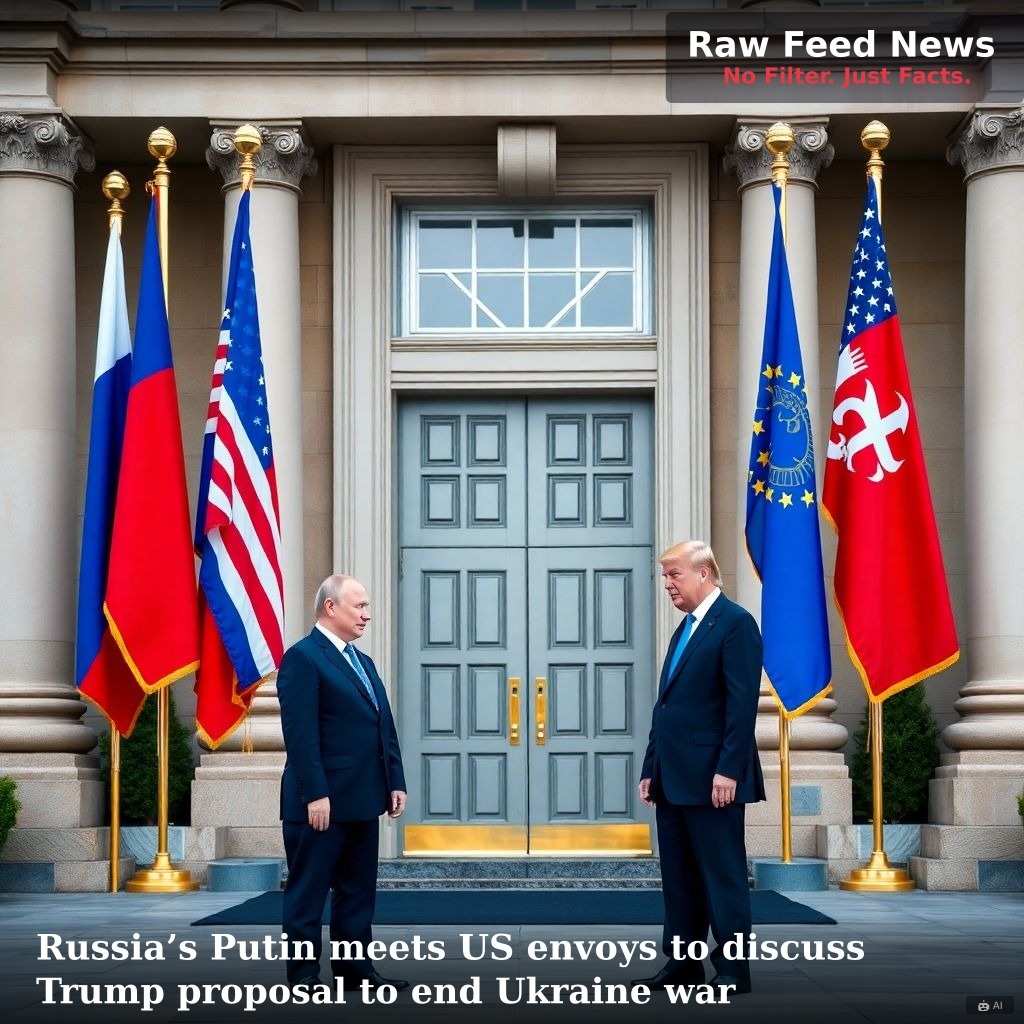 Russia’s Putin meets US envoys to discuss Trump proposal to end Ukraine war