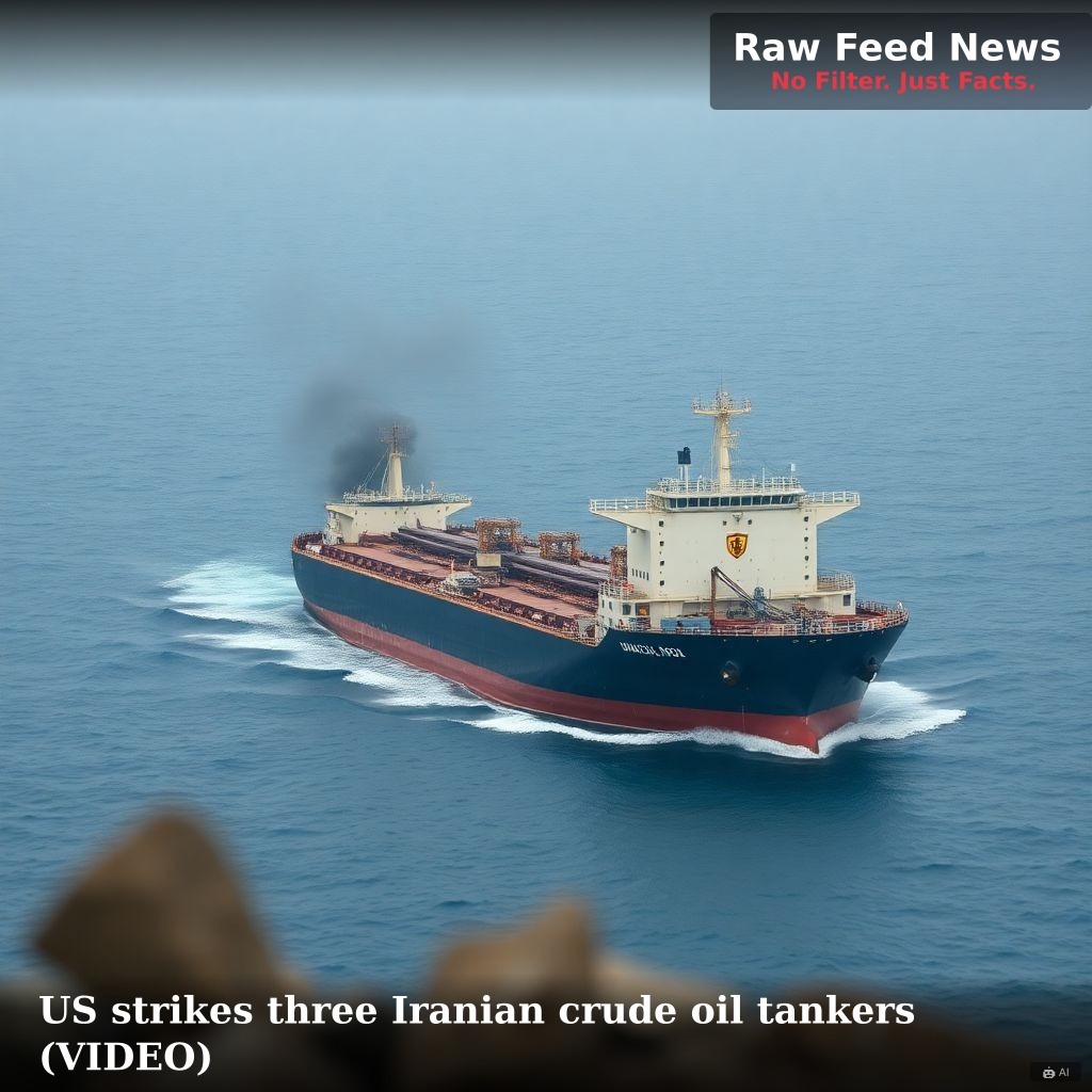US strikes three Iranian crude oil tankers (VIDEO)