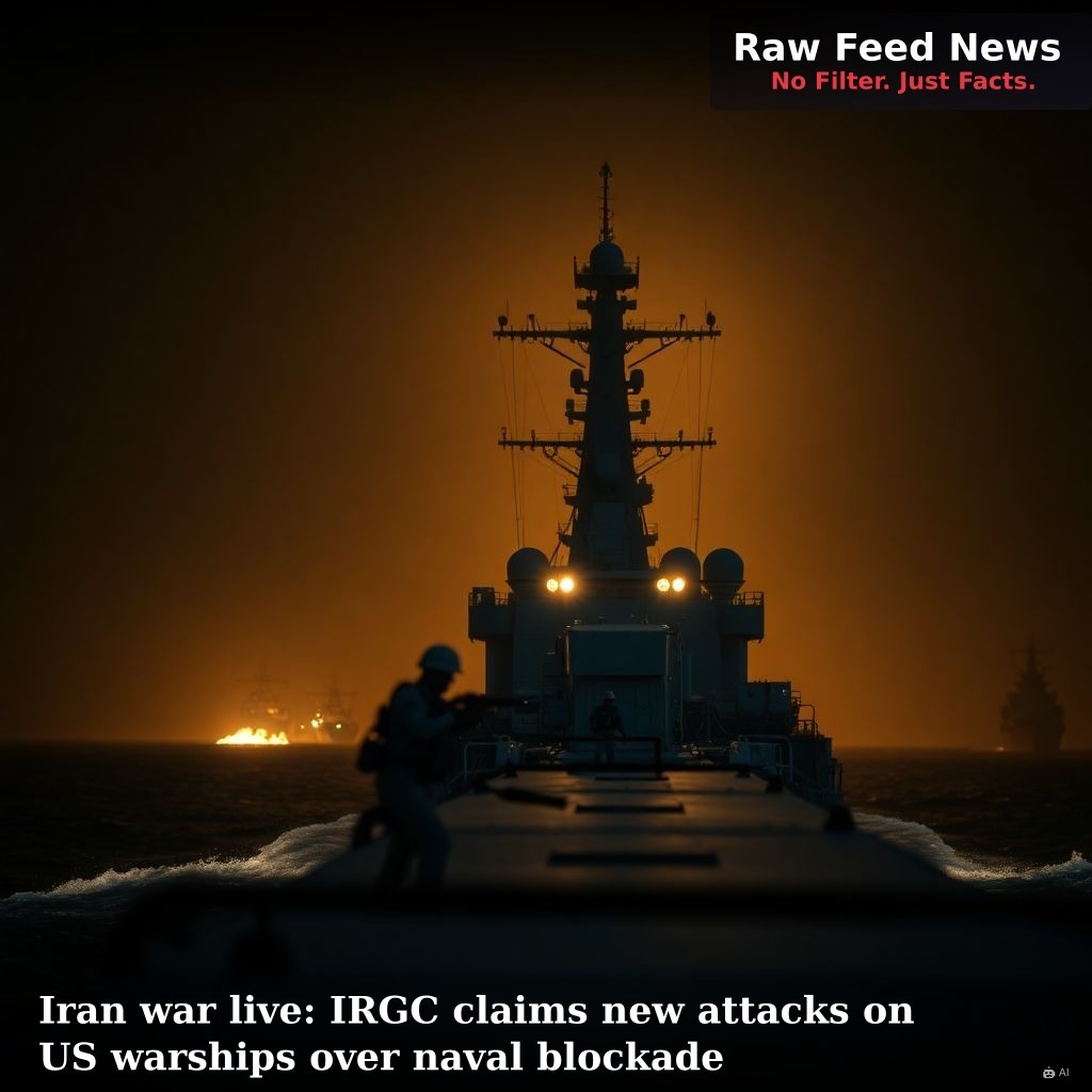 Iran war live: IRGC claims new attacks on US warships over naval blockade