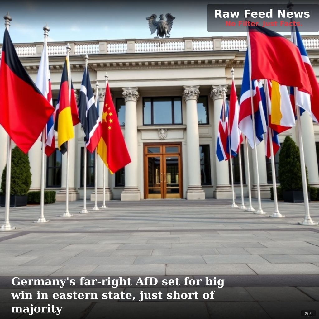 Germany's far-right AfD set for big win in eastern state, just short of majority