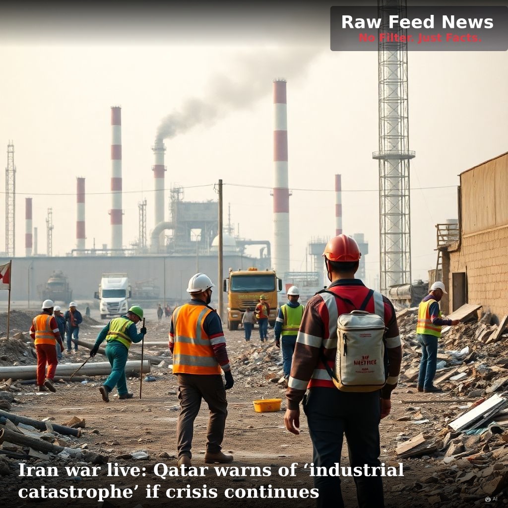 Iran war live: Qatar warns of ‘industrial catastrophe’ if crisis continues